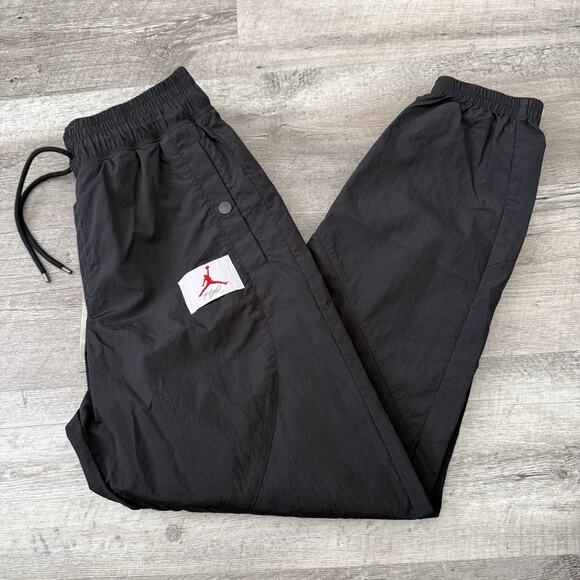 NIKE Air Jordan Woven Track Pants Womens Small Standard Fit Joggers Black CV7803 - Picture 7 of 8